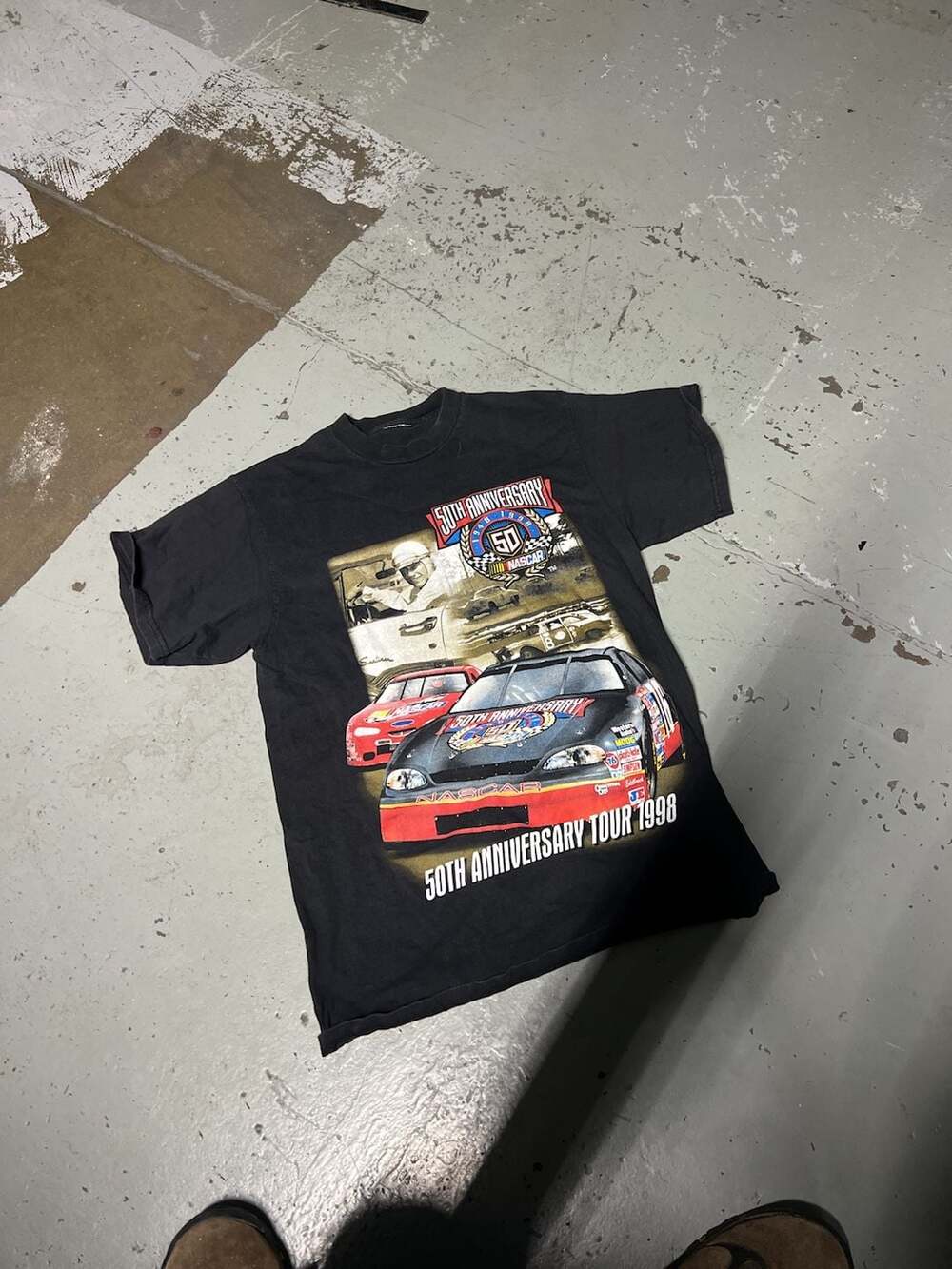 1998 50th ANNIVERSARY NASCAR TOUR Men's XL TShirt DALE EARNHARDT - RICHARD PETTY